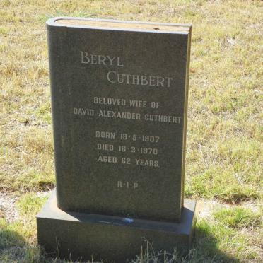 CUTHBERT Beryl 1907-1970