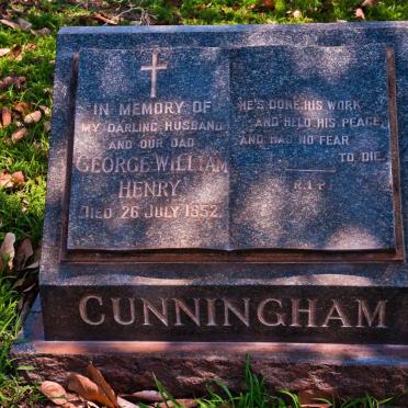 CUNNINGHAM George William Henry -1952