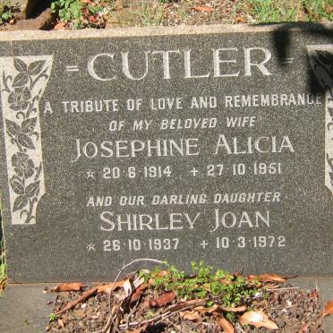 CUTLER Josephine Alicia 1914-1951 :: CUTLER Shirley Joan 1937-1972