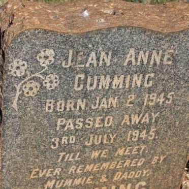 CUMMING Jean Anne 1945-1945