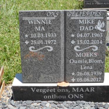 DANIEL Winnie 1933-1972 :: DANIEL Lena 1939-2017 :: DANIEL Mike 1963-2014