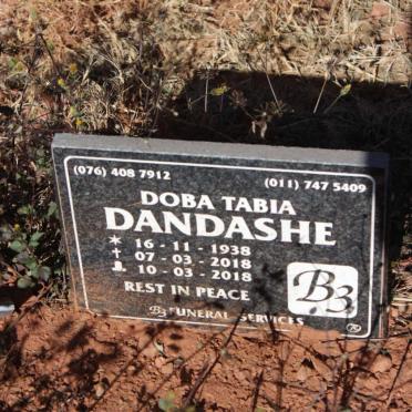 DANDASHE Doba Tabia 1938-2018
