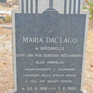 DAL'LAGO Maria 1915-1960