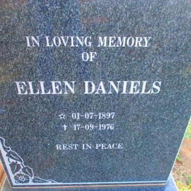 DANIELS Ellen 1897-1976