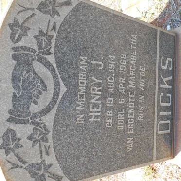 DICKS Henry J. 1914-1968