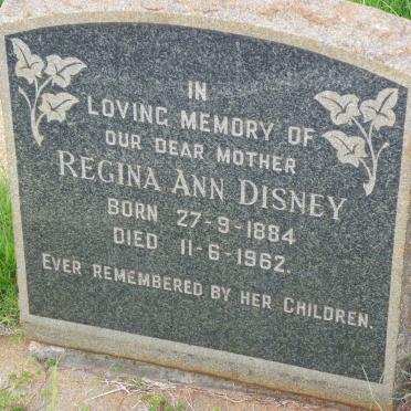 DISNEY Regina Ann 1884-1962