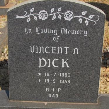 DICK Vincent A. 1893-1956