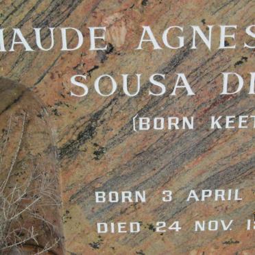 DIAS Maude Agnes Sousa nee KEET 1916-1992