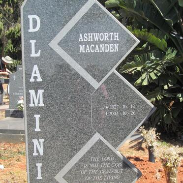 DLAMINI Ashworth Macanden 1927-2004