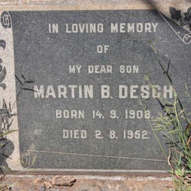 DESCH Martin B. 1908-1952