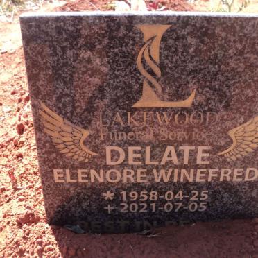DELATE Elenore Winefred 1958-2021
