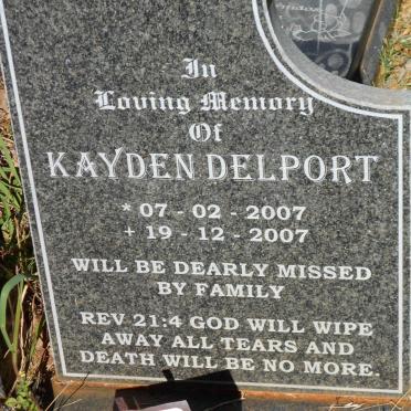DELPORT Kayden 2007-2007