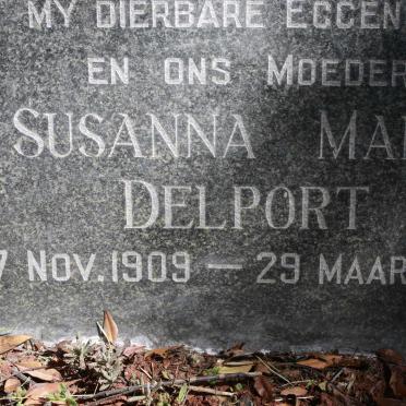 DELPORT Susanna Maria 1909-1966