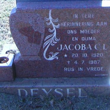 DEYSEL Jacoba C.L. 1920-1987