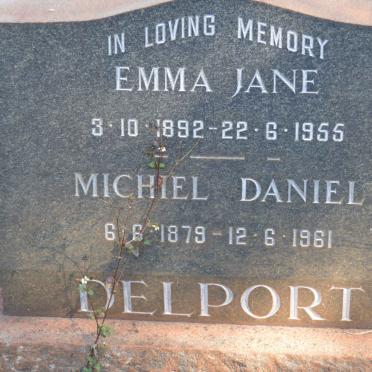 DELPORT Michiel Daniel 1879-1961 &amp; Emma Jane 1892-1955