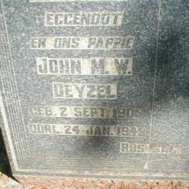 DEYZEL John M.W. 1905-1949