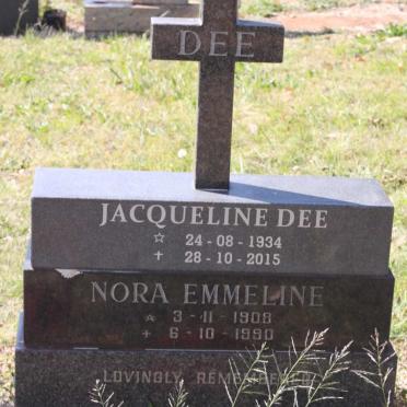 DEE Nora Emmeline 1908-1990 :: DEE Jacqueline 1934-2015