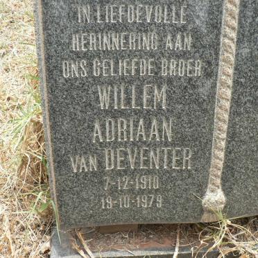 DEVENTER Willem Adriaan, van 1910-1979