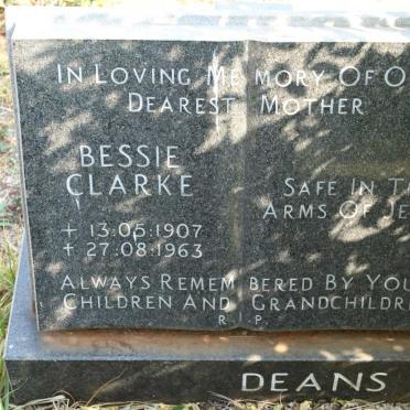 DEANS Bessie Clarke 1907-1963