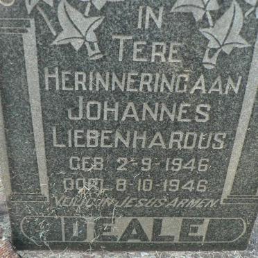 DEALE Johannes Liebenhardus 1946-1946