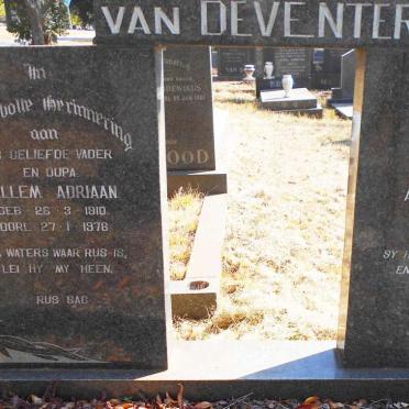 DEVENTER Willem Adriaan, van 1910-1978 &amp; Aletta Phillipina 1918-1961