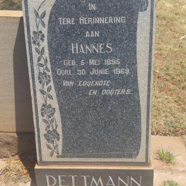DETTMANN Hannes 1895-1969