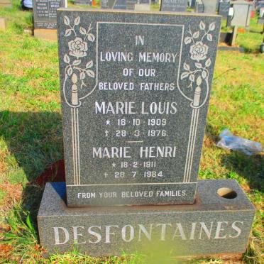 DESFONTAINES Marie Louis 1909-1976 :: DESFONTAINES Marie Henri 1911-1984