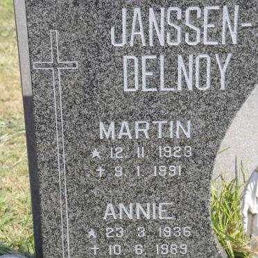 DELNOY Martin, JANSSEN- 1923-1991 &amp; Annie 1936-1989