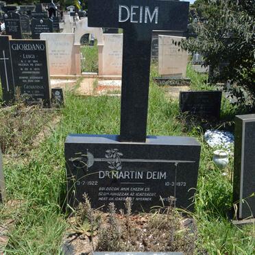 DEIM Martin 1922-1973 &amp; Maria 1919-1985
