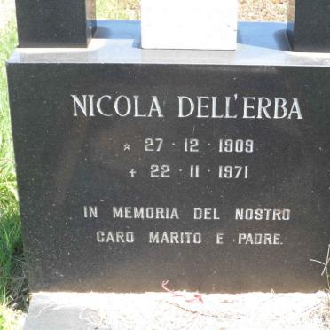 DELL'ERBA Nicola 1909-1971