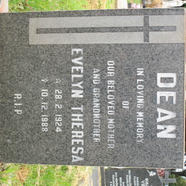 DEAN Evelyn Theresa 1924-1988
