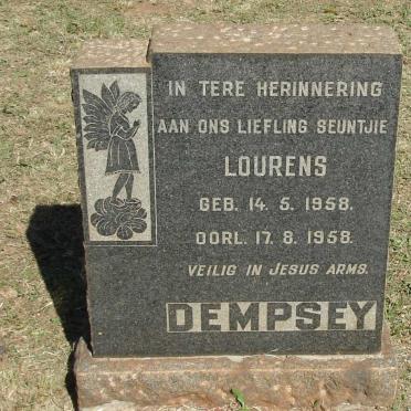 DEMPSEY Lourens 1958-1958