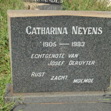 DERUYTER Catharina Nevens 1905-1983