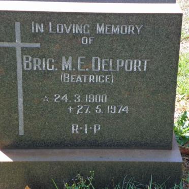 DELPORT M.E. 1900-1974