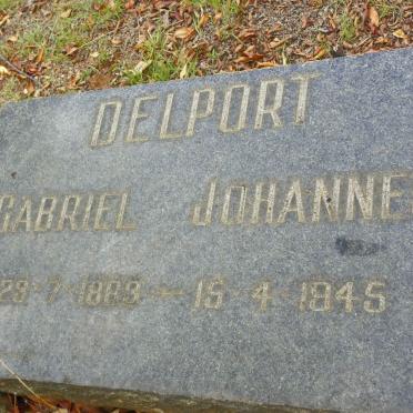 DELPORT Gabriel Johannes 1863-1945