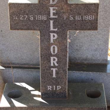 DELPORT Maria Helena Muiriel nee MULLER 1916-1981
