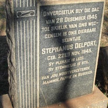 DELPORT Stephanus 1945-1945