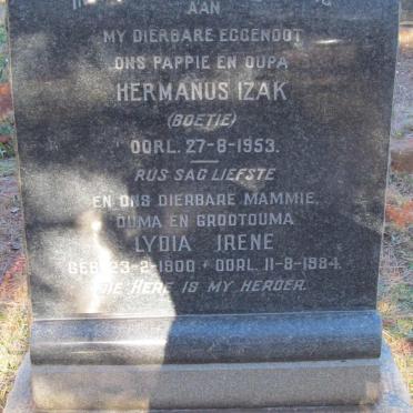 DEMPERS Hermanus Izak -1953 &amp; Lydia Irene 1900-1984