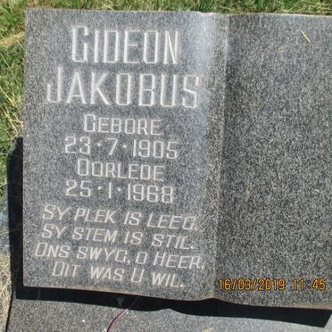 DEVENTER Gideon Jakobus, van 1905-1968 :: WALTERS Maria Susanna 1943-2015