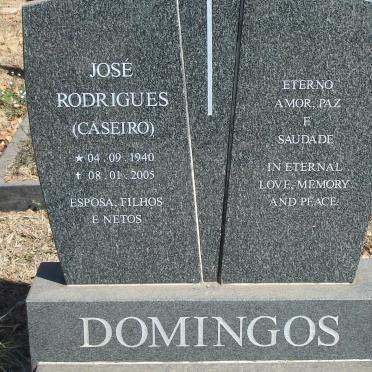 DOMINGOS José Rodrigues 1940-2005