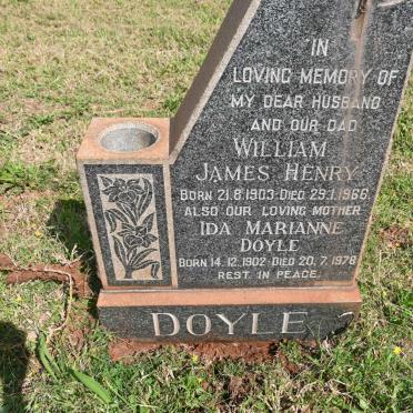 DOYLE William James Henry 1903-1966 &amp; Ida Marianne 1902-1978