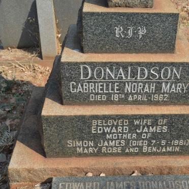 DONALDSON Edward James -1978 &amp; Gabrielle Norah Mary -1962