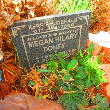 DONEY Megan Hilary 1969-2021
