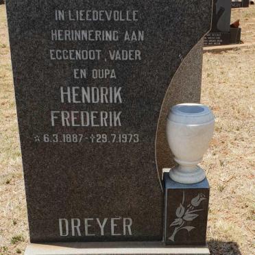 DREYER Hendrik Frederik 1887-1973