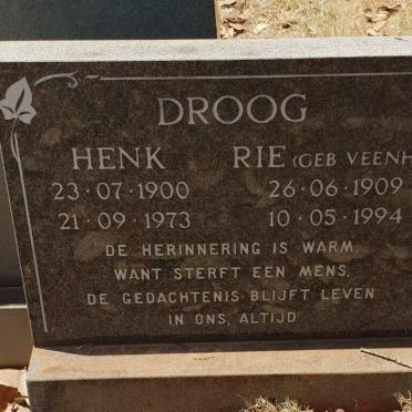 DROOG Henk 1900-1973 &amp; Rie VEENHOF 1909-1994