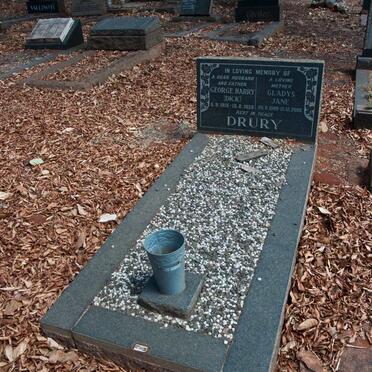 DRURY George Harry 1915-1958 &amp; Gladys Jane 1909-2008