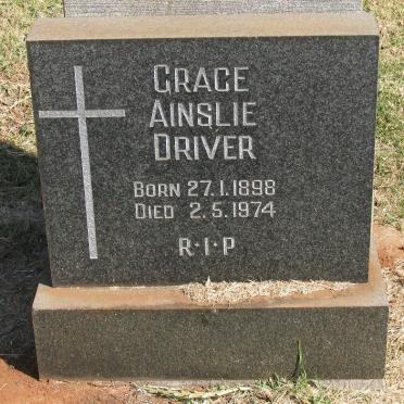 DRIVER Grace Ainslie 1898-1974