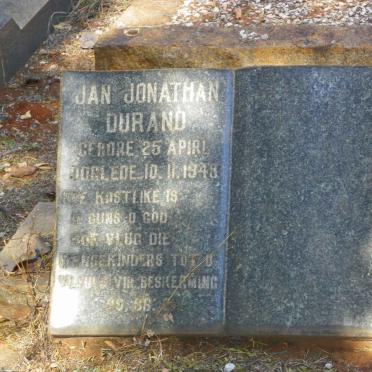 DURAND Jan Jonathan 1943-1943