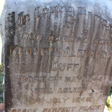 DUFF Kenneth Alexander 1944-1946