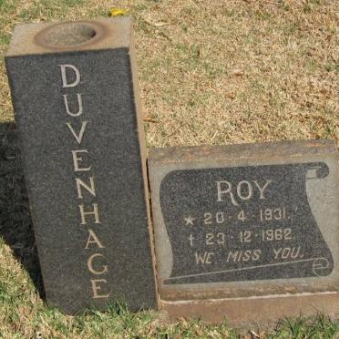 DUVENHAGE Roy 1931-1962